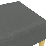 Footstool Dark Grey 77x55x31 cm Fabric - Rear View