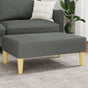 Footstool Dark Grey 77x55x31 cm Fabric