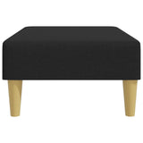 Footstool Black 77x55x31 cm Fabric - 45-Degree Angle