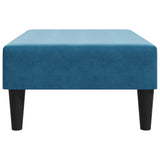 Footstool Blue 77x55x31 cm Velvet - 45-Degree Angle