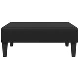 Footstool Black 77x55x31 cm Faux Leather - Top-Down View