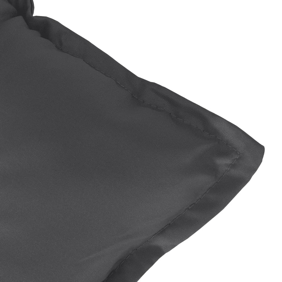 Highback Chair Cushions 6 pcs Melange Anthracite 120x50x7 cm