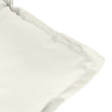 Highback Chair Cushions 4 pcs Melange Cream 120x50x7 cm Fabric