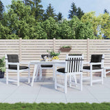 Lowback Chair Cushions 4 pcs Melange Anthracite 100x50x7 cm Fabric - Side View
