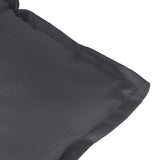 Lowback Chair Cushions 4 pcs Melange Anthracite 100x50x7 cm Fabric