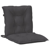 Lowback Chair Cushions 6 pcs Melange Anthracite 100x50x7 cm Fabric - 45-Degree Angle