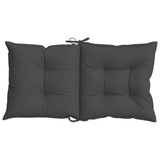 Lowback Chair Cushions 6 pcs Melange Anthracite 100x50x7 cm Fabric - Close-Up Angle