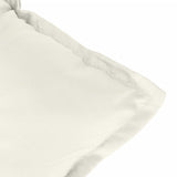 Lowback Chair Cushions 6 pcs Melange Cream 100x50x7 cm Fabric