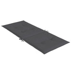 Highback Chair Cushions 4 pcs Melange Anthracite 120x50x4 cm