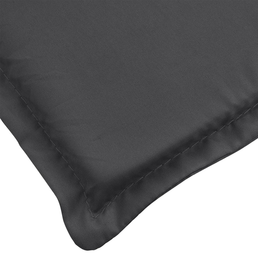 Highback Chair Cushions 6 pcs Melange Anthracite 120x50x4 cm