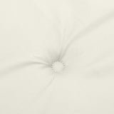 Highback Chair Cushions 4 pcs Melange Cream 120x50x4 cm Fabric - Low Angle