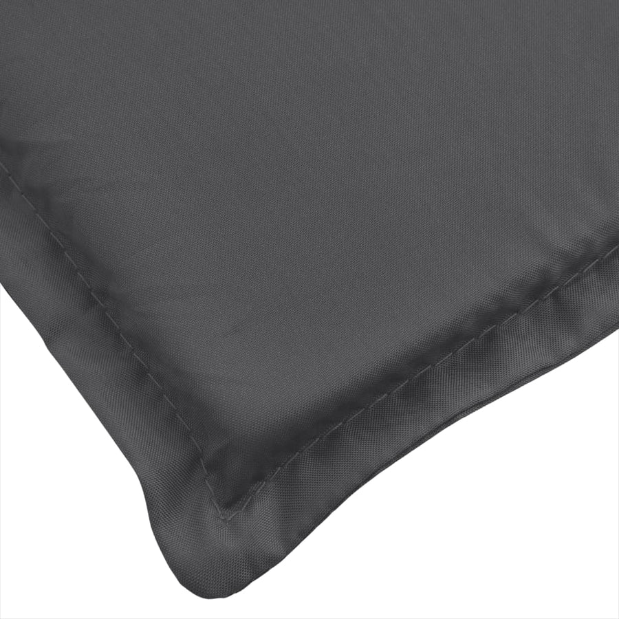 Lowback Chair Cushions 4 pcs Melange Anthracite 100x50x4 cm