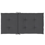 Lowback Chair Cushions 6 pcs Melange Anthracite 100x50x4 cm Fabric