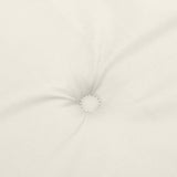 Lowback Chair Cushions 4 pcs Melange Cream 100x50x4 cm Fabric - Low Angle