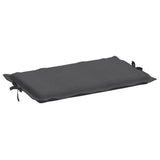 Sun Lounger Cushion Melange Anthracite 186x58x4 cm Fabric