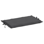 Sun Lounger Cushion Melange Anthracite 186x58x4 cm Fabric