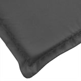 Sun Lounger Cushion Melange Anthracite 186x58x4 cm Fabric - Close-Up Angle