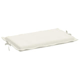 Sun Lounger Cushion Melange Cream 186x58x4 cm Fabric - 45-Degree Angle
