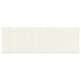 Sun Lounger Cushion Melange Cream 186x58x4 cm Fabric