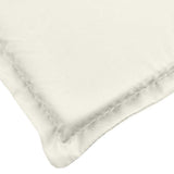Sun Lounger Cushion Melange Cream 186x58x4 cm Fabric - Close-Up Angle