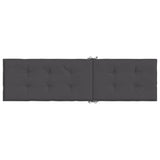 Deck Chair Cushion Melange Anthracite (75+105)x50x4 cm Fabric