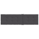 Deck Chair Cushion Melange Anthracite (75+105)x50x4 cm Fabric - 45-Degree Angle