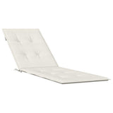 Deck Chair Cushion Melange Cream (75+105)x50x4 cm Fabric