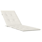 Deck Chair Cushion Melange Cream (75+105)x50x4 cm Fabric