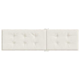 Deck Chair Cushion Melange Cream (75+105)x50x4 cm Fabric