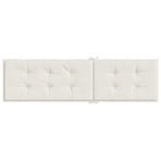 Deck Chair Cushion Melange Cream (75+105)x50x4 cm Fabric