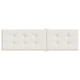 Deck Chair Cushion Melange Cream (75+105)x50x4 cm Fabric - 45-Degree Angle