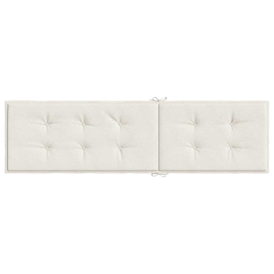 Deck Chair Cushion Melange Cream (75+105)x50x4 cm Fabric