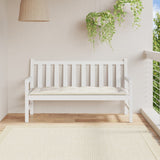 Garden Bench Cushion Melange Cream 150x50x7 cm Fabric - Side View