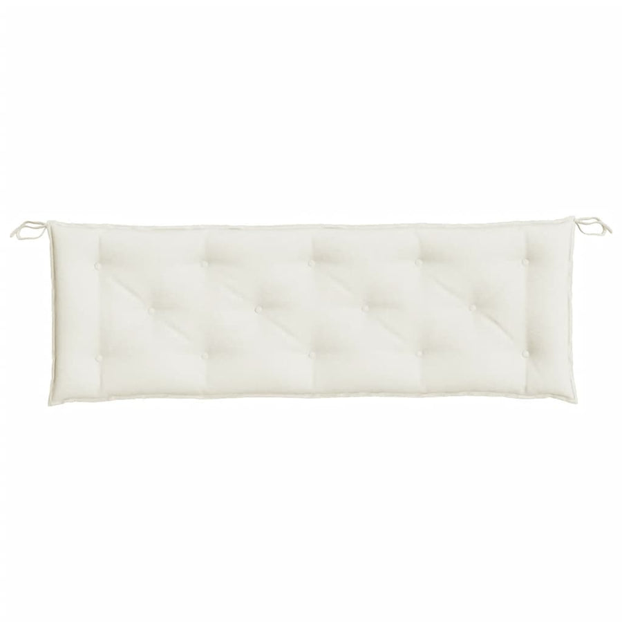Garden Bench Cushion Melange Cream 150x50x7 cm Fabric