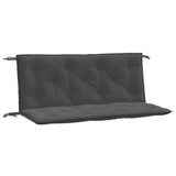 Garden Bench Cushions 2 pcs Melange Anthracite 120x50x7 cm Fabric