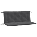 Garden Bench Cushions 2pcs Melange Anthracite 120x50x7cm Fabric