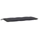 Garden Bench Cushions 2pcs Melange Anthracite 120x50x7cm Fabric