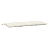 Garden Bench Cushions 2 pcs Melange Cream 120x50x7 cm Fabric - 45-Degree Angle