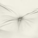 Garden Bench Cushions 2 pcs Melange Cream 120x50x7 cm Fabric - Close-Up Angle