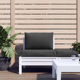 Pallet Cushions 2 pcs Melange Anthracite Fabric - Side View
