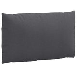 Pallet Cushions 2 pcs Melange Anthracite Fabric - Rear View