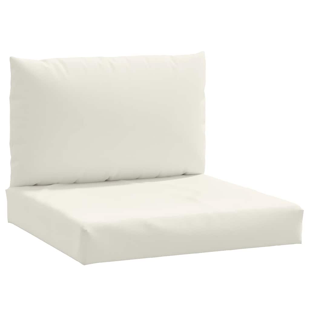 Pallet Cushions 2 pcs Melange Cream Fabric