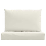 Pallet Cushions 2 pcs Melange Cream Fabric