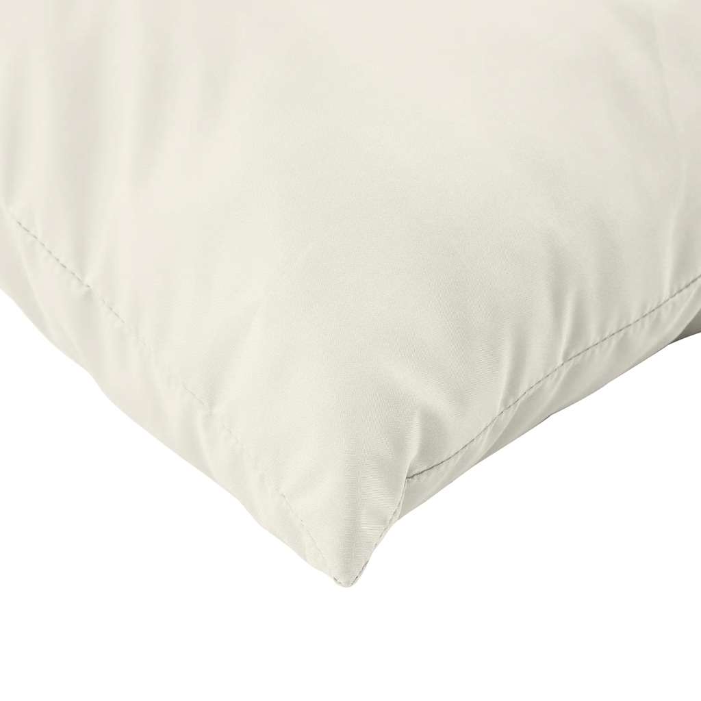 Pallet Cushions 2 pcs Melange Cream Fabric