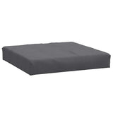 Pallet Cushion Melange Anthracite 60x60x9.5 cm Fabric - Front View