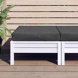 Pallet Cushion Melange Anthracite 60x60x9.5 cm Fabric - Side View
