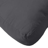 Pallet Cushion Melange Anthracite 60x60x9.5 cm Fabric - 45-Degree Angle