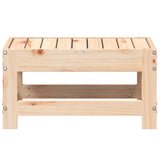 Garden Footstool 62x30x32 cm Solid Wood Pine - Top-Down View