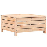 Garden Footstool 62x63.5x32 cm Solid Wood Pine - Front View