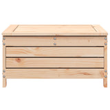 Garden Footstool 62x63.5x32 cm Solid Wood Pine - Top-Down View